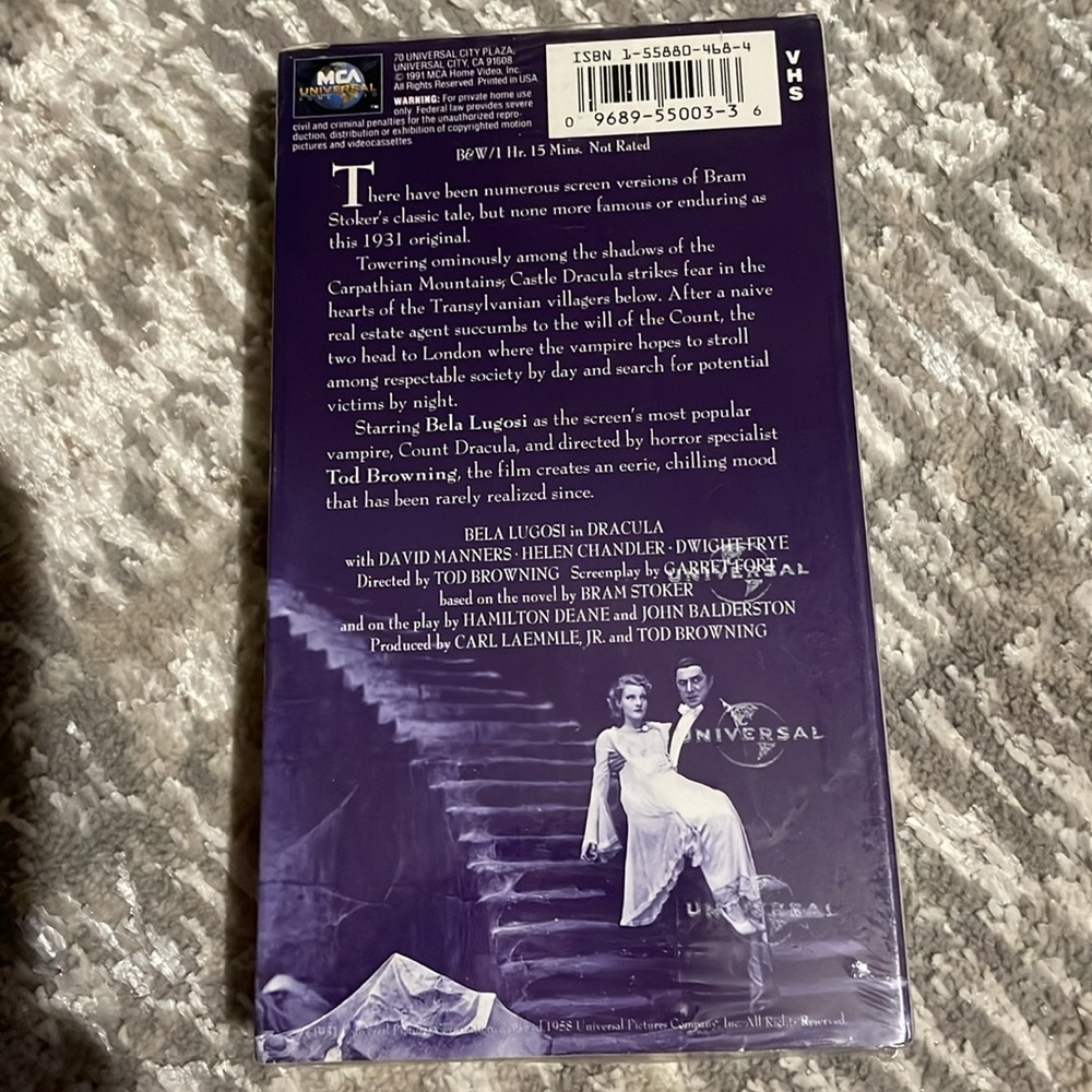 Two NEW in package Dracula & Frankenstein (Horror)classic collection VHS tapes - Picture 6 of 7